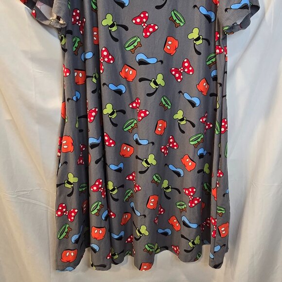 Ambrie Dress Disney Soft Size XL Pockets Gray - Picture 7 of 8